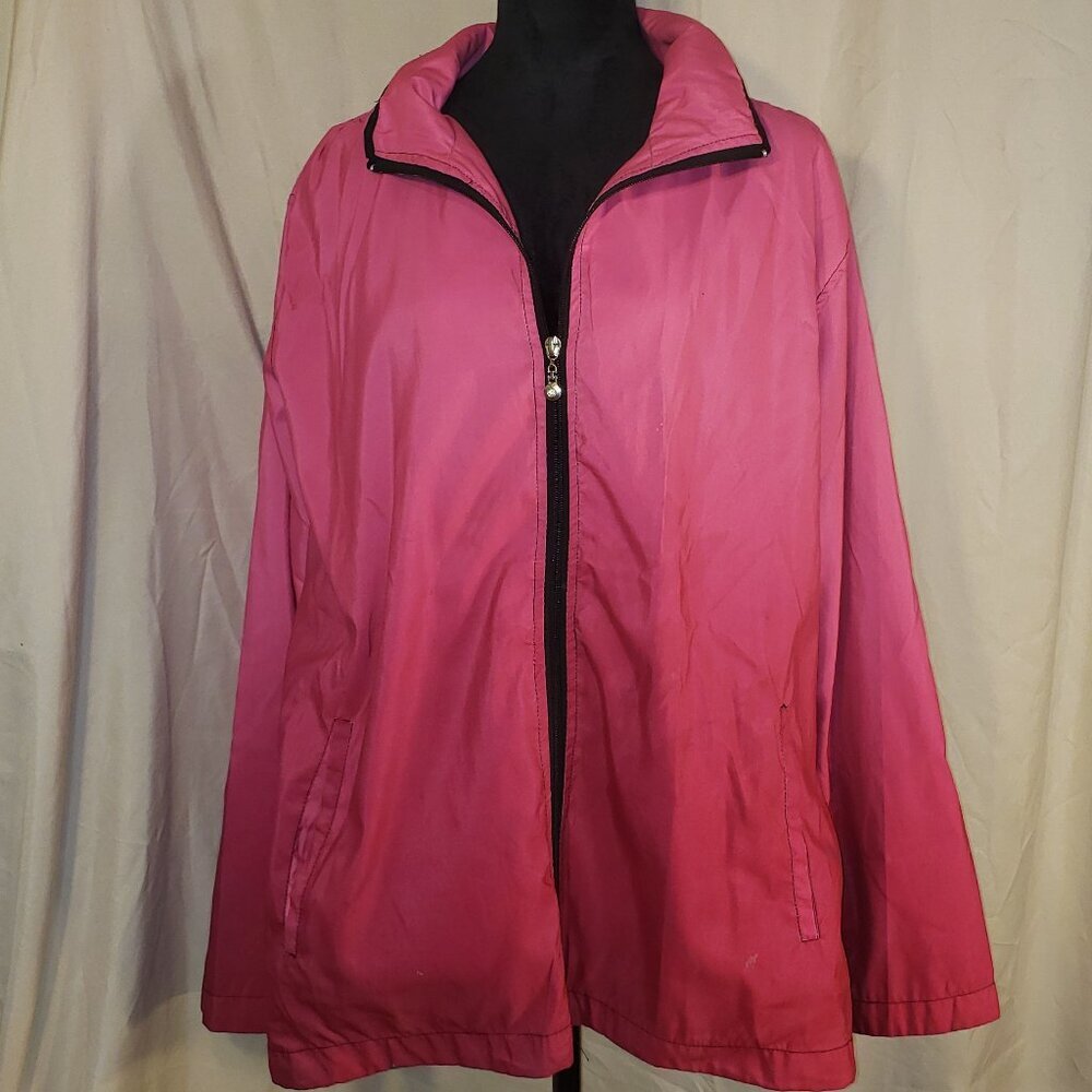 Women's Ac-tiv-ology Pink Ombre Lightweight Jacket - 2X